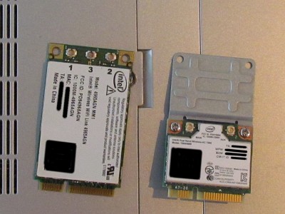 [ Intel 4965 side by side with Intel 7260 after bracket assembly ]